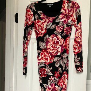 A Pea in a Pod Maternity Dress, XS, Black Floral